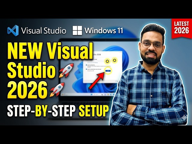 Visual Studio 2026 Setup for Beginners 🚀 Step-by-Step Installation Guide (Complete Tutorial)