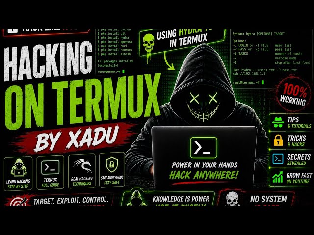 Hydra Tool in Termux | Cyber Security Tutorial for Beginners (Ethical Use Only)