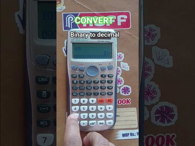 binary to decimal  convet #shorts