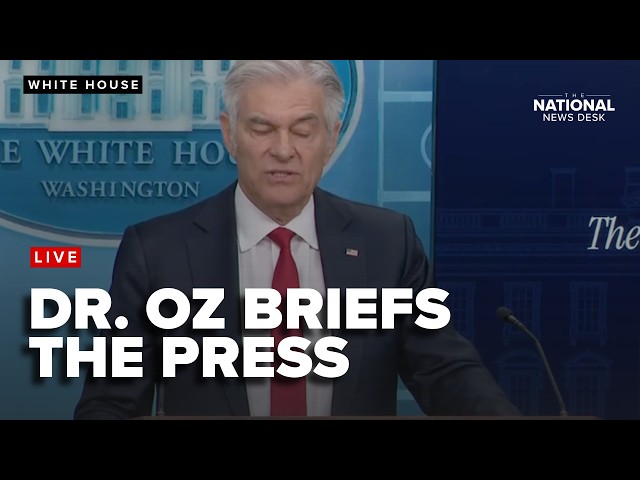 Dr. Mehmet Oz holds the White House press briefing
