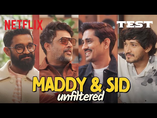 Madhavan & Siddharth on Cinema, Cricket & ROASTS! Ft. Nirmal & Abishek | TEST | Netflix India