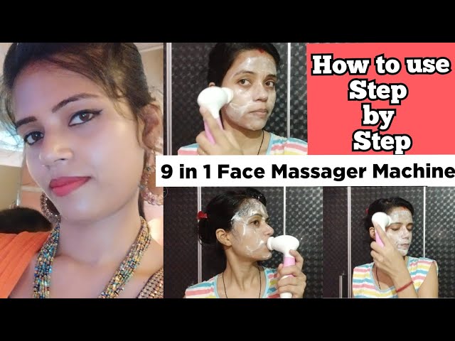 Best Face Massager Machine for Clear glowing and Wrinkle free Skin|| Honest Review + Demo With Steps