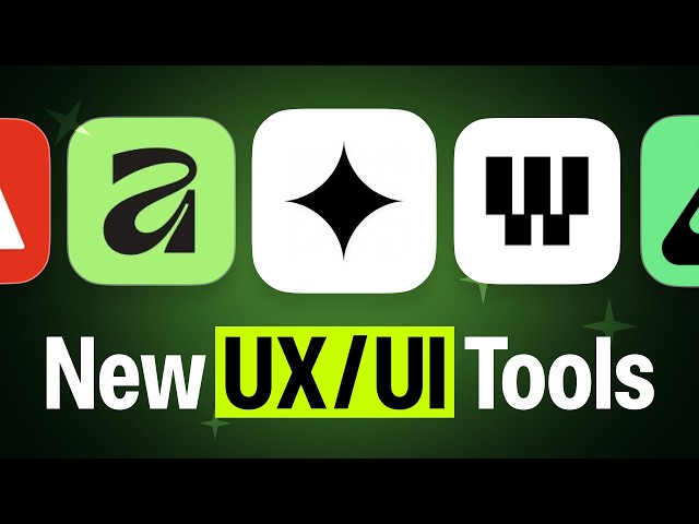 New UX/UI Tools You Need to Try! + AI Design Tools