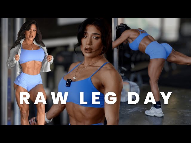 raw ifbb wellness pro leg day | peak week