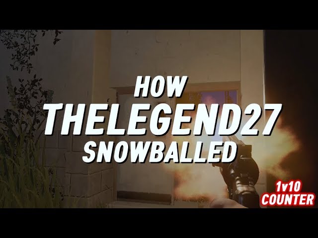 RUST SOLO 7ㆍHOW THELEGEND27 SNOWBALLED | 1v10 COUNTER