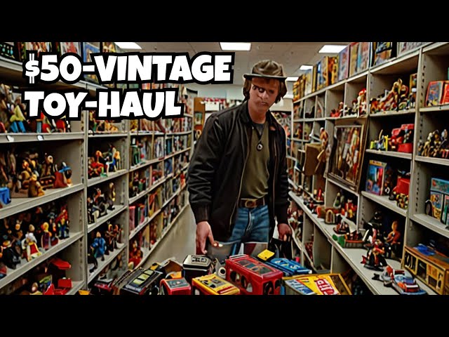 UNBELIEVABLE $50 Goodwill Outlet TOY HAUL - Vintage Treasures Found!