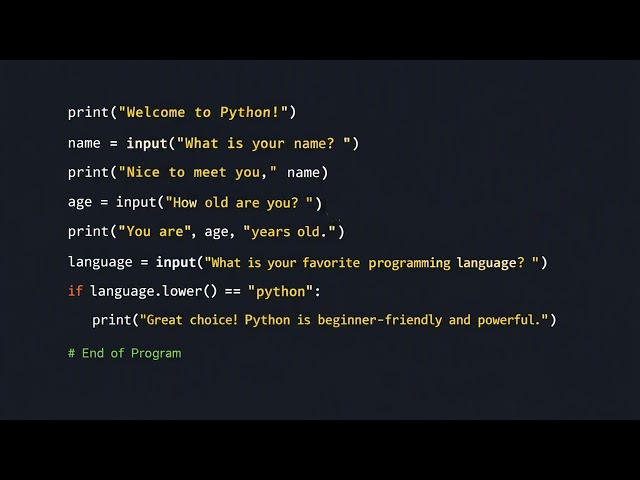 Learn Python in 10 Lines — Beginner Tutorial for Absolute Newbies