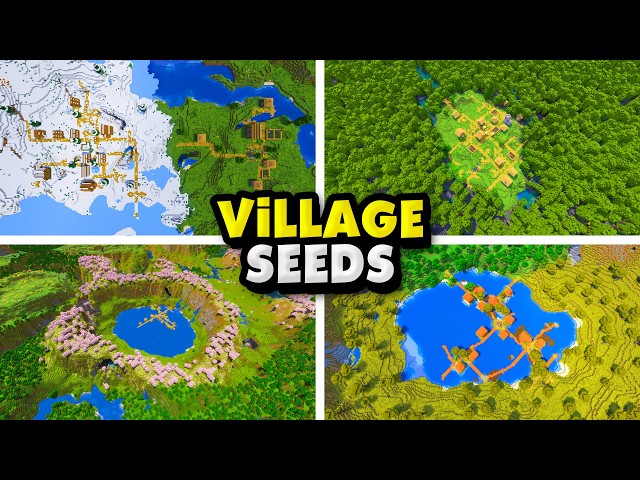 Top 30 BEST VILLAGE SEEDS for Minecraft 1.21.8!