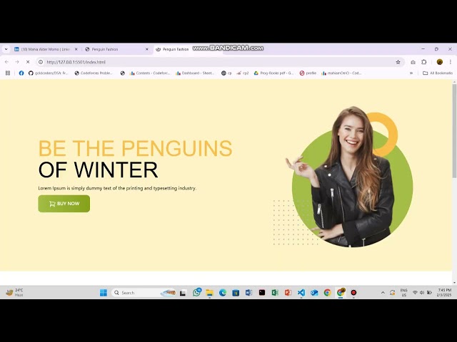 🐧 Penguin Fashion Website | Responsive UI with Tailwind CSS