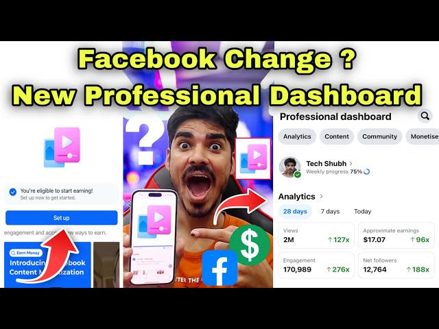 Facebook New Professional Dashboard 🤑 Facebook New Update 😍 Facebook Professional Dashboard Change
