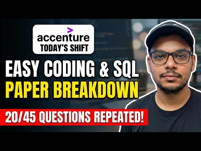 Today's Accenture Exam Analysis | Accenture Hiring | Accenture Exam Questions & Sept 10 Exam Coding