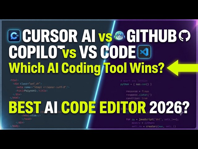 Cursor AI Setup Guide 2026 🚀 | Install, Configure & VS Code Comparison | Best AI Code Editor?