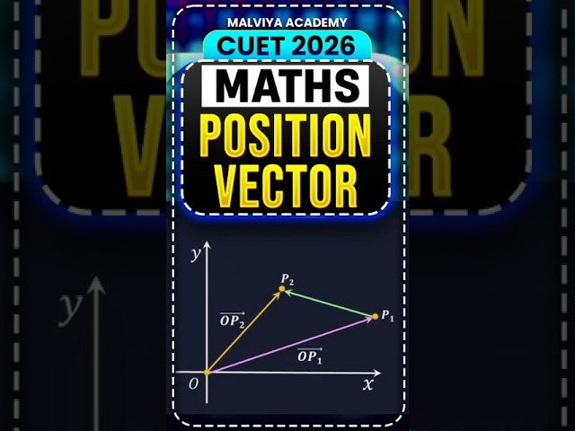 Position Vector 📐 CUET 2026 Maths  | cuet 2026 preparation  #cuet  #vector  #shorts