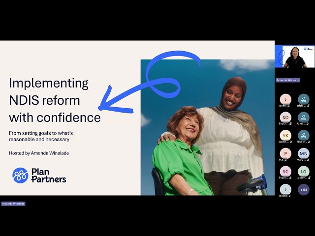 Webinar on Implementing NDIS reform with confidence
