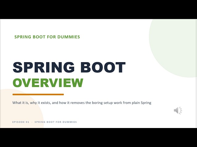 Spring Boot Overview