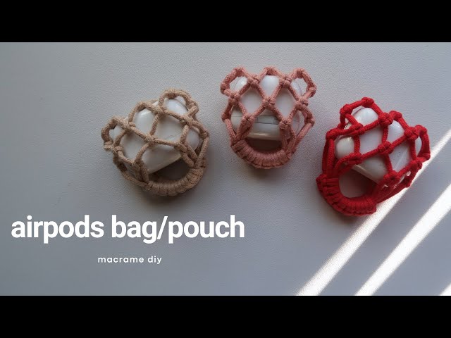 DIY Macrame Micro Bag Airpods Pouch | Bolsa de Macrame | Step by Step Tutorial