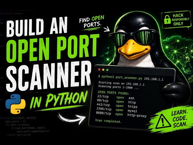 Making a simple fast TCP open port scanner using python