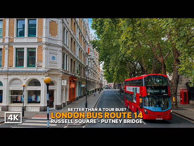 The London Bus Route That Feels Like a Private City Tour 🌇 | Bus 14 (4k HDR)