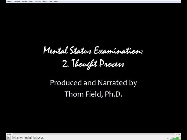 Mental Status Exam Training, part 2. Thought Process