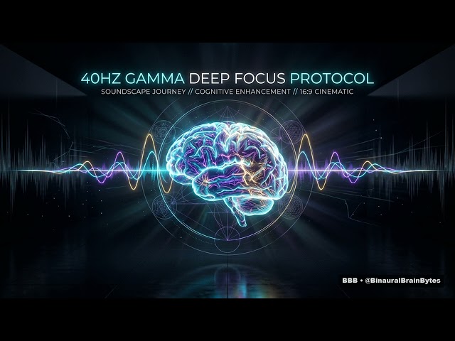 40Hz Gamma Focus Beats 🧠⚡ Quick 10 Min Deep Work & Study Protocol (Binaural Beats)