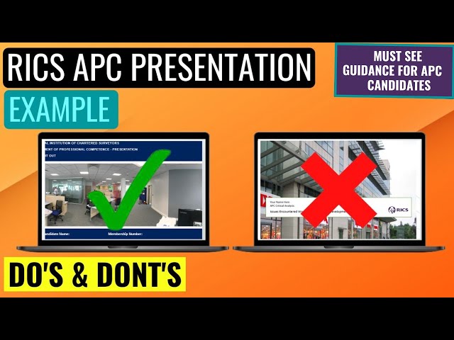 RICS APC PRESENTATION EXAMPLE - HOW TO PRESENT YOUR CASE STUDY DURING THE FINAL ASSESSMENT INTERVIEW