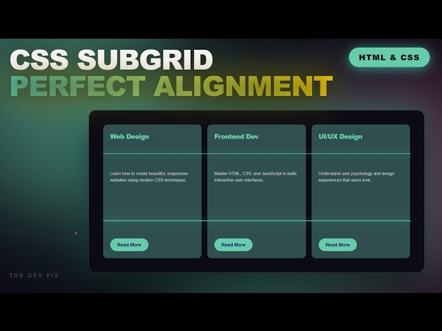CSS Subgrid | The Property that fixes nested grid 