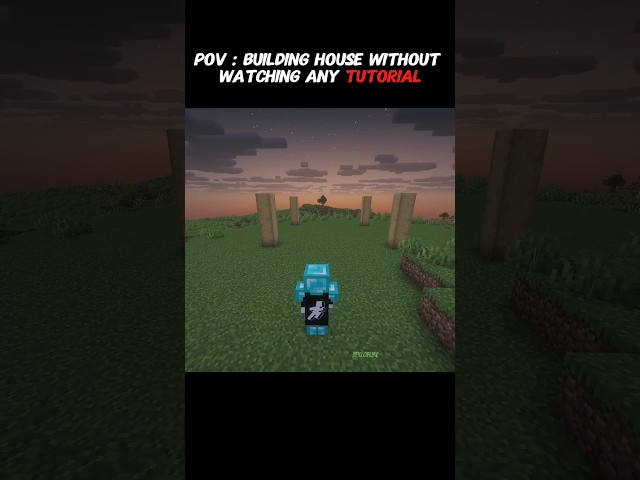 POV Building House Without Watching Tutorial 💀 #usa
