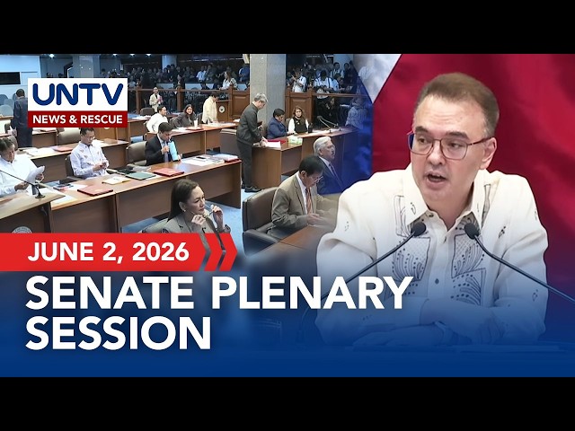 LIVE: Senate Plenary Session | JUNE 02, 2026