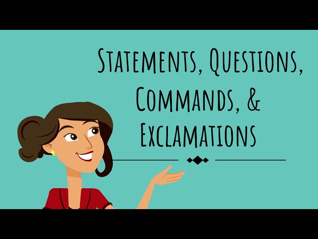 Types of Sentences: Statements, Questions, Commands, & Exclamations |English For Kids| Mind Blooming