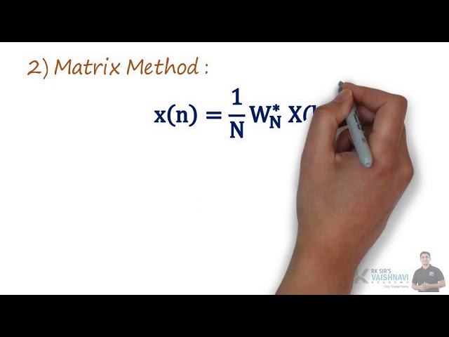 Important Formula for Calculation of Inverse Discrete Fourier Transform (IDFT)