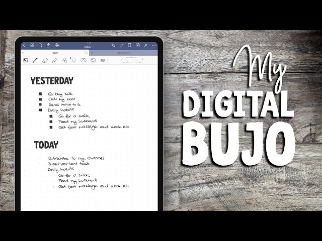 How to use an iPad as a DIGITAL Bullet Journal (with Goodnotes)