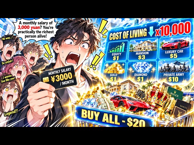 He Only Earns 3,000 a Month, But the Cost of Living in This World Has Dropped by 10,000 Times!