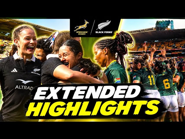 Springboks Women V Black Ferns| Highlights Extended | South Africa Women's V New Zealand FNB Stadiu 