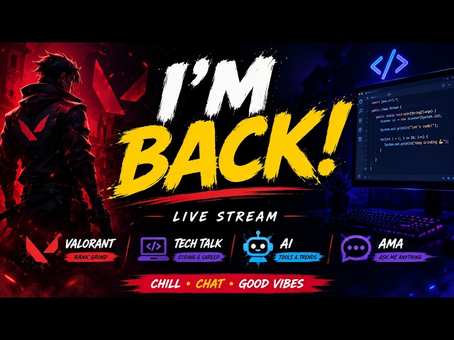 First Stream Back! Gaming + Tech Talk | Chill & AMA