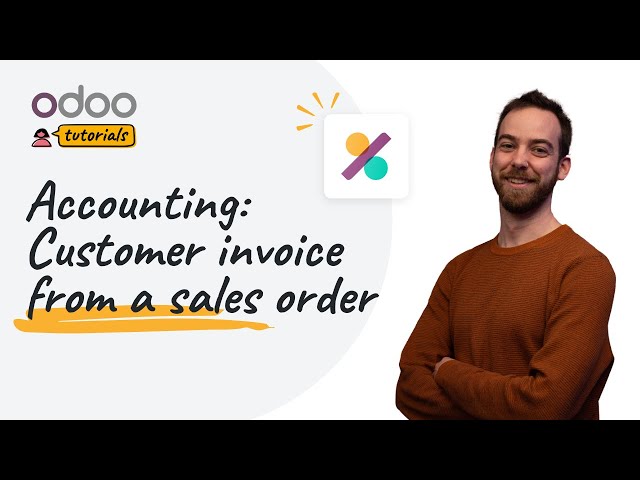 Customer invoice from sales order | Odoo Accounting