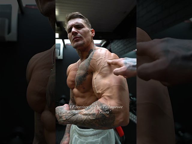 Improve your ‘Shoulder Gains’ with these 4 exercises & tips💪#shoulders #gym #workout