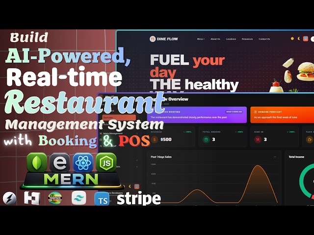 Build an AI Powered RealTime Restaurant Management System with Booking   POS   MERNStack Better auth