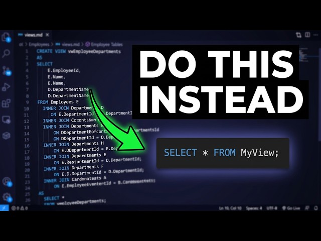58 SQL Server Views for Beginners: What They Are & Why Use Them | SQL Server Tutorial For Beginners 
