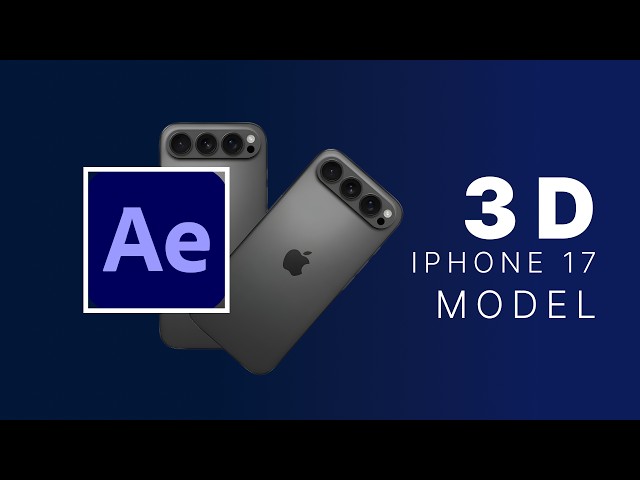 How to Create a 3D iPhone 17 Pro App Promo Animation | After Effects Tutorial