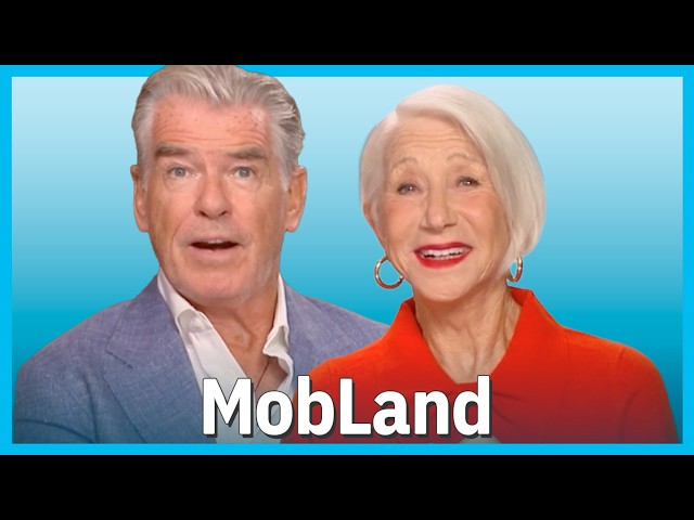 MOBLAND's Pierce Brosnan & Helen Mirren talk "shooting from the hip" in Season 2 | TV Insider