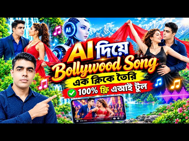 AI Diye Bollywood Song Kivabe Banabo | AI Music Video Bangla Tutorial 