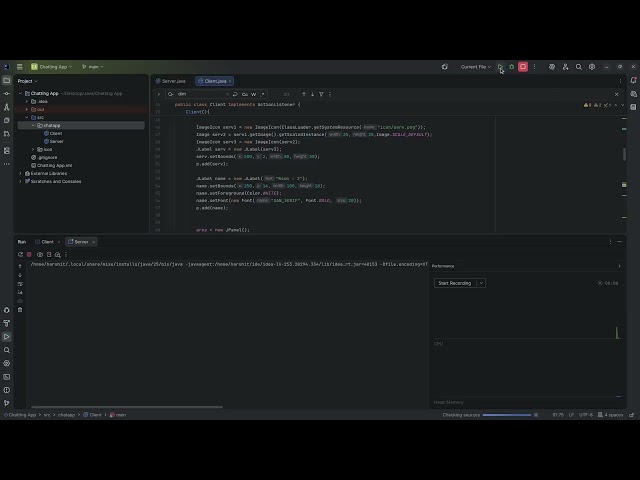 Chat App in Java | Swing app