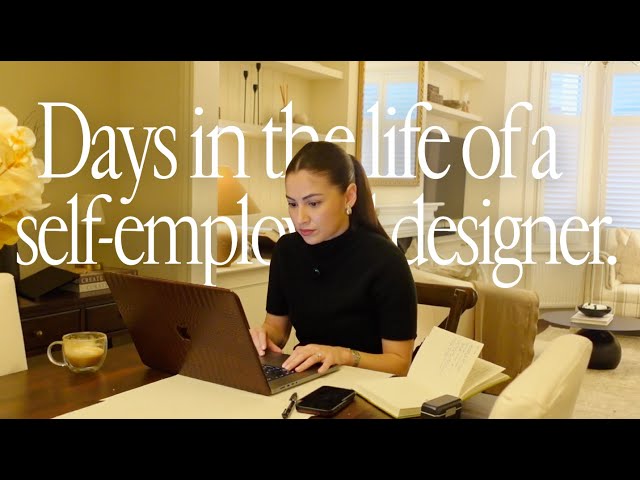 days in the life of a web designer and content creator 🤍