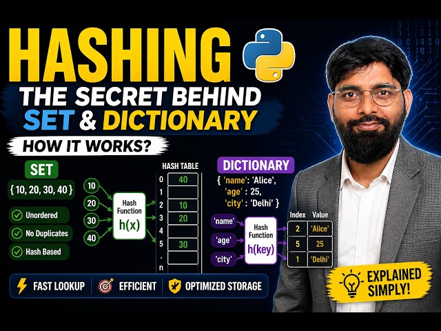 Why Sets and Dictionaries are Fast in Python? | Hashing Explained