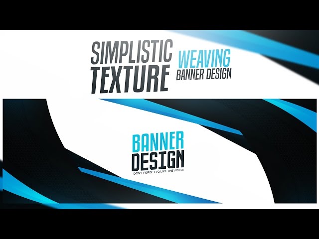 Photoshop Tutorial: Simplistic Texture Weaving Banner Design