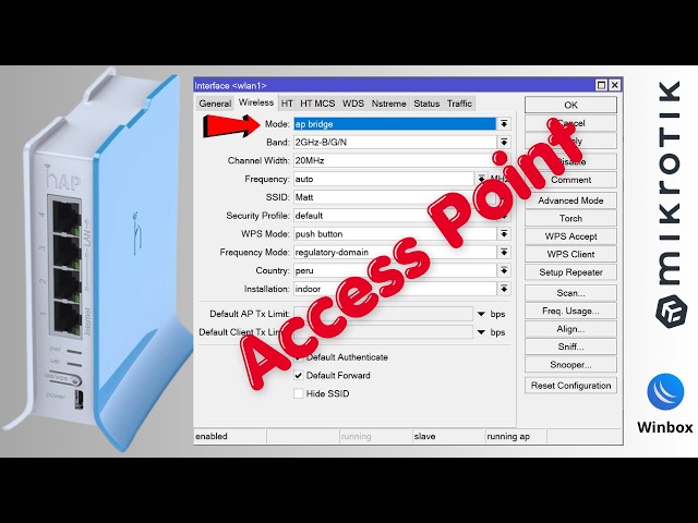 hAP Lite Modo Access Point
