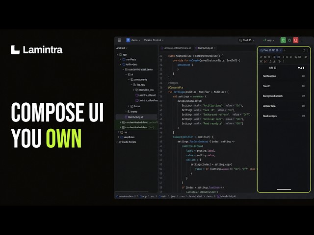 Jetpack Compose Components Without a Gradle Dependency | Lamintra Demo