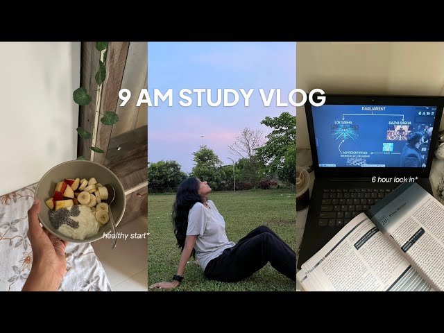 morning study vlog ★ | Cozy Productive Study Session, Coffee & Reading 