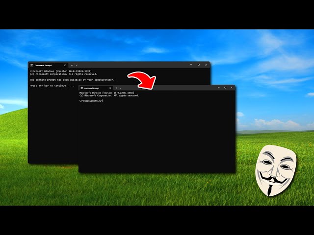 Some fun ways to get around your 'accidentally' blocked command prompt 😁