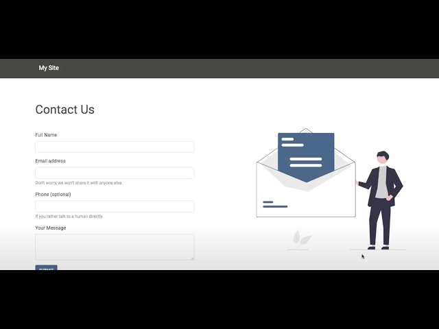 How to Email Contact Us Form Data using FormSubmit.co
